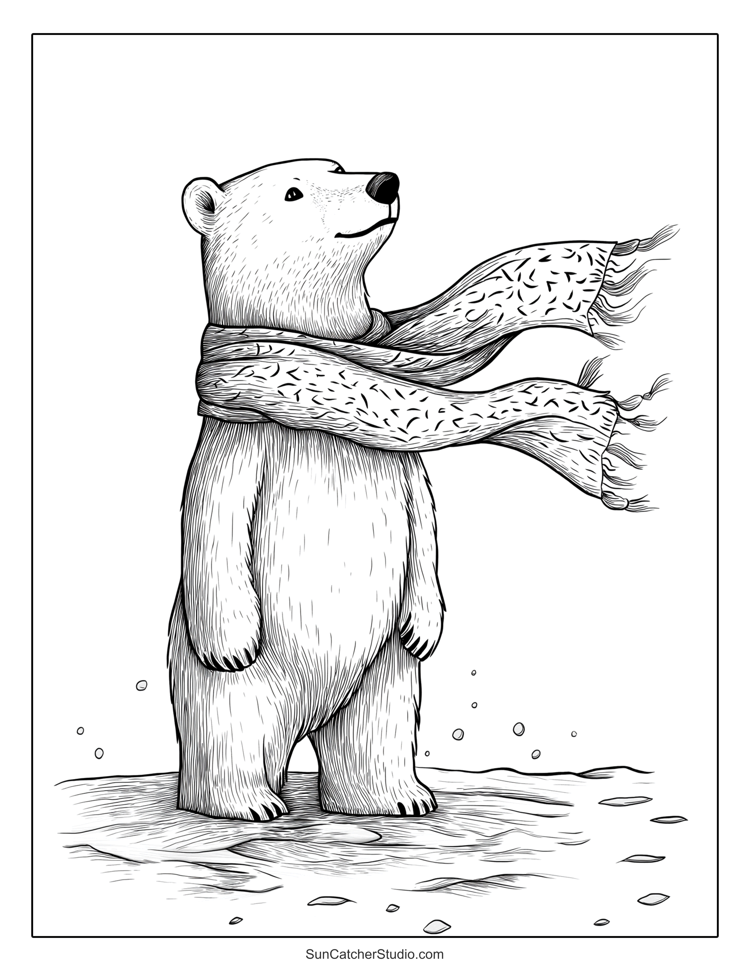 winter coloring pages and coloring sheets – free printables